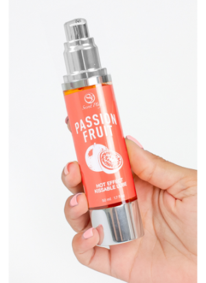 2 en 1 Lubrifiant et huile de massage fruit de la passion chauffant